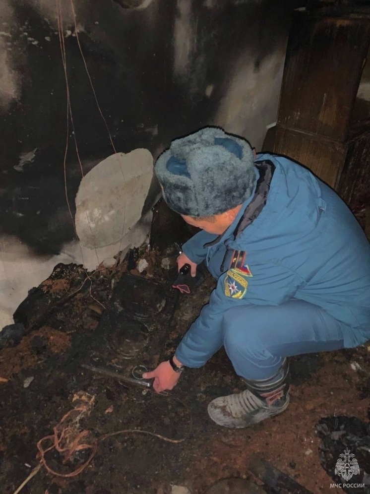 В Кызыле при пожаре в магазине  ритуальных услуг погиб мужчина