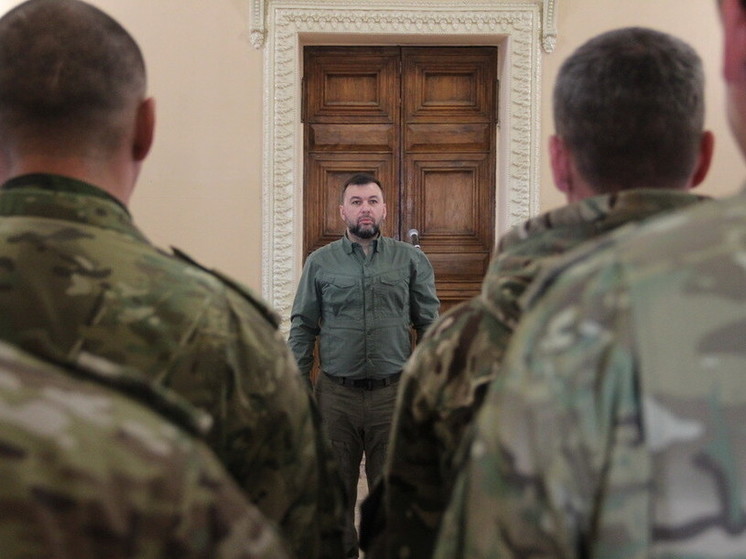 Пушилин наградил бойцов Славянской бригады в честь годовщины ее образования