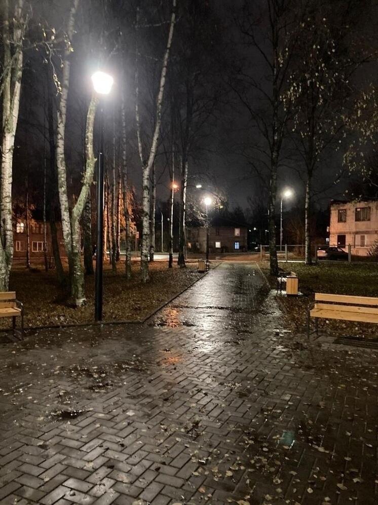 Огни зажгли в сквере Петрозаводска