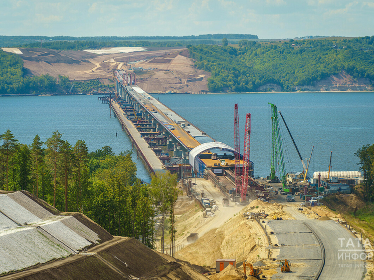 В Татарстане мост через Волгу построят раньше почти на полгода