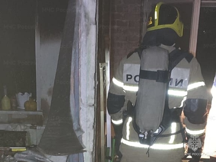 В Березовском произошел пожар в четырехэтажном доме