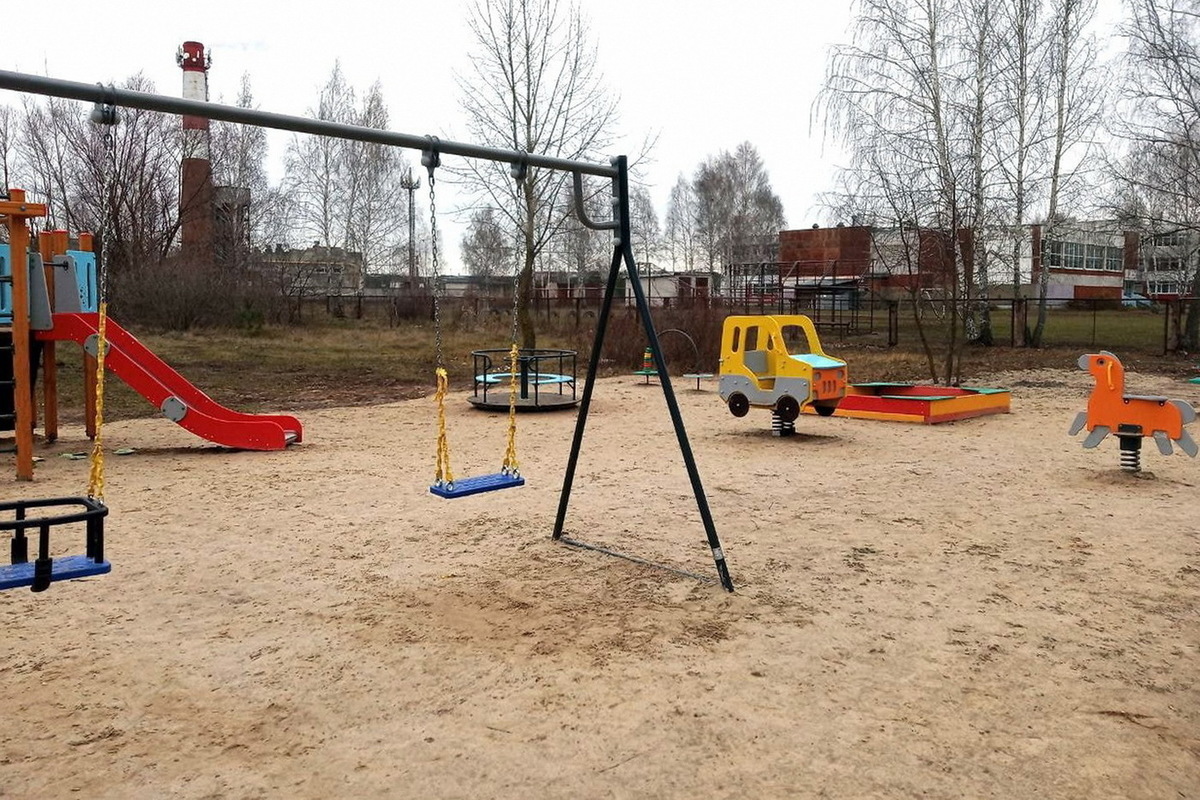 В 2023 году в Волжске появилось семь новых детских площадок