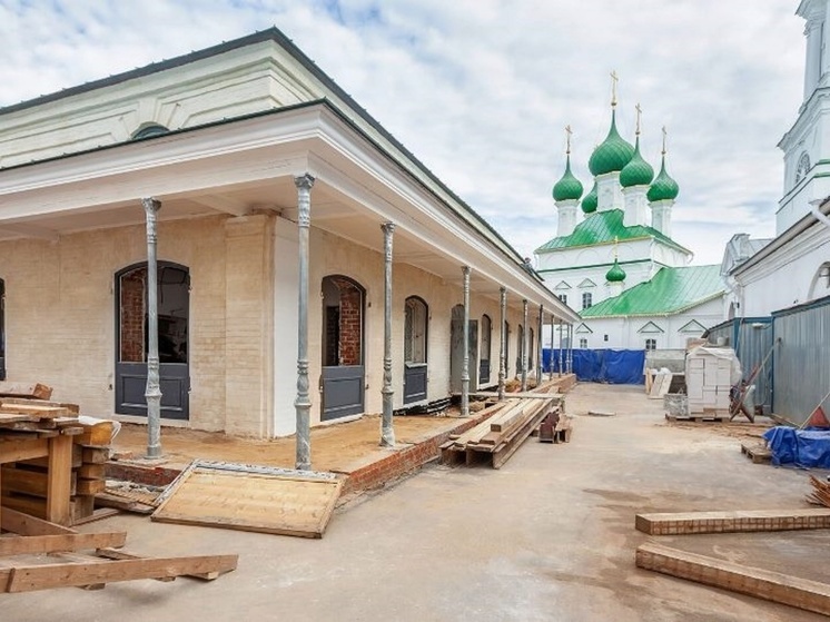 В Костроме завершается реставрация одного из зданий Мелочных рядов