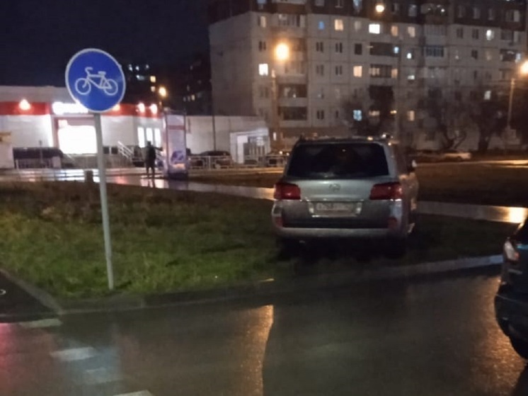 Барнаульцы возмутились парковкой на газонах в ЖК «Новая высота»