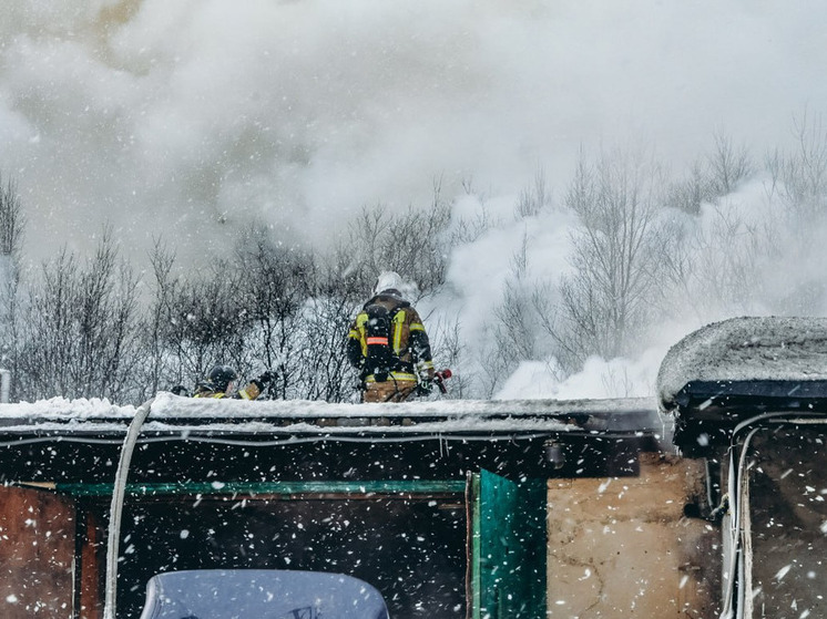 Пожар на улице Маклакова в Мурманске тушили 24 человека