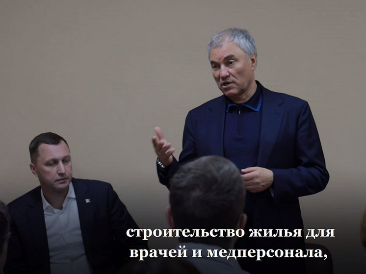 Вячеслав Володин пообещал найти средства на строительство новой больницы в Хвалынске Саратовской области