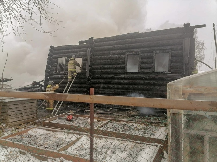 Огонь уничтожил три дома в Холмогорском округе за сутки