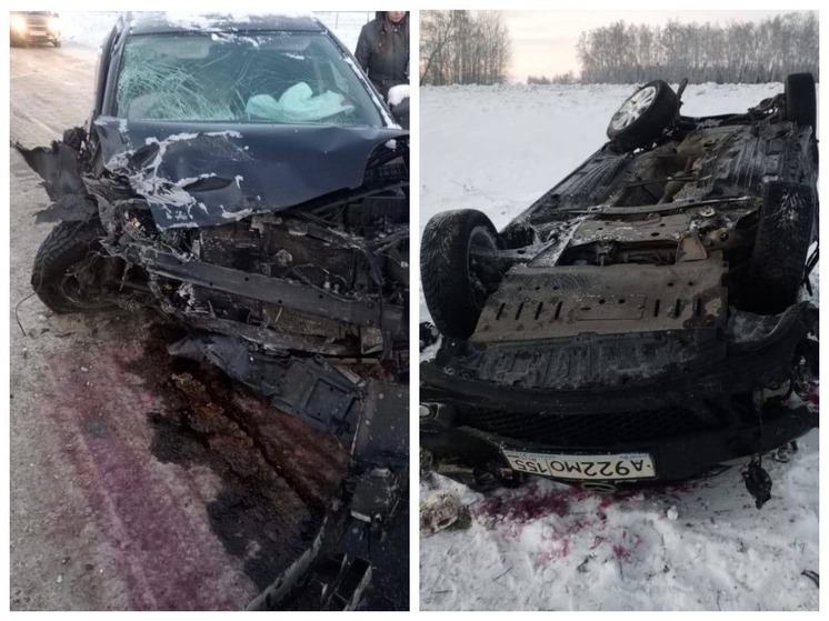 Шесть человек пострадали в жестком ДТП на трассе Омск-Тара