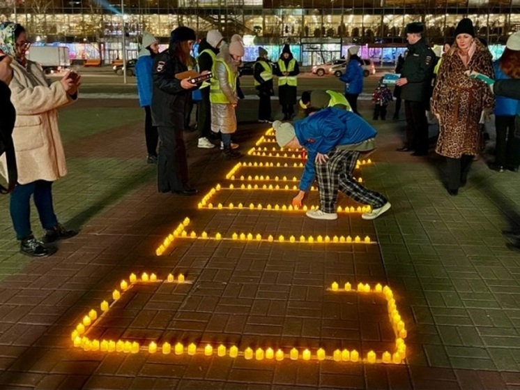 125 свечей в память о погибших в ДТП зажгли в центре Кургана