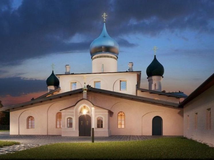 Завершен проект декоративной подсветки Церкви Архангела Михаила в Пскове