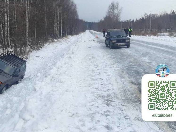 Водитель LADA сбил 52-летнюю женщину на дороге Южно-Сахалинск — Оха