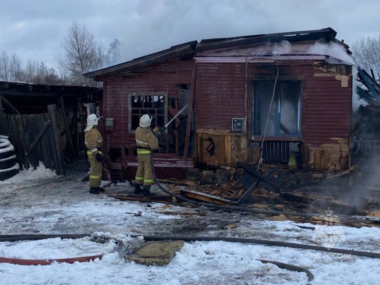 Жительница Тейковского района во время прогулки увидела пожар в соседнем доме