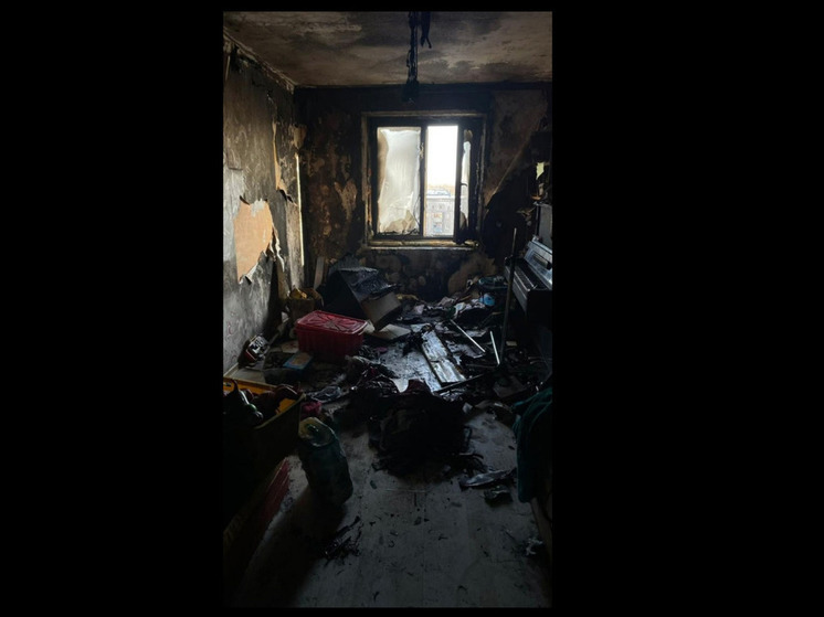 В Новокузнецке в квартире многодетной семьи произошел пожар
