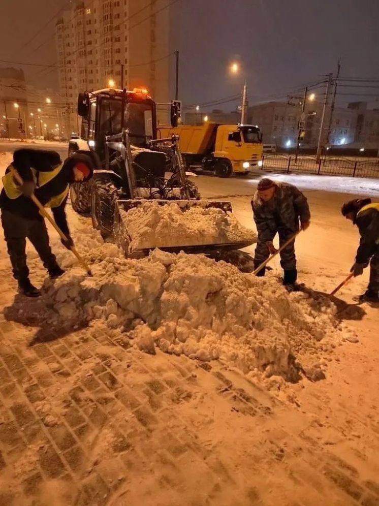 Расчищенный снег