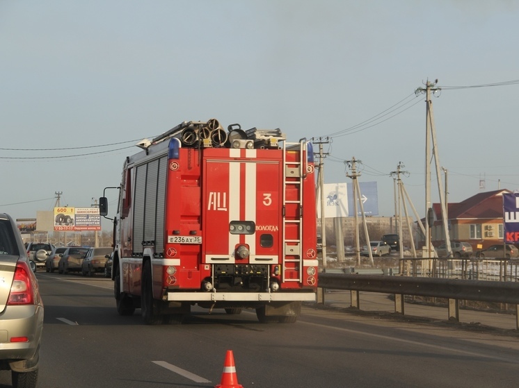 Два пожара произошло в Вологде за минувшие сутки