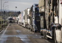 Представитель польской полиции Ева Чиж заявила агентству PAP, что время ожидания грузового автотранспорта в очередях на польско-украинской границе составляет около 200 часов у пункта пропуска «Дорогуск», а также 150 часов у КПП «Гребенное»