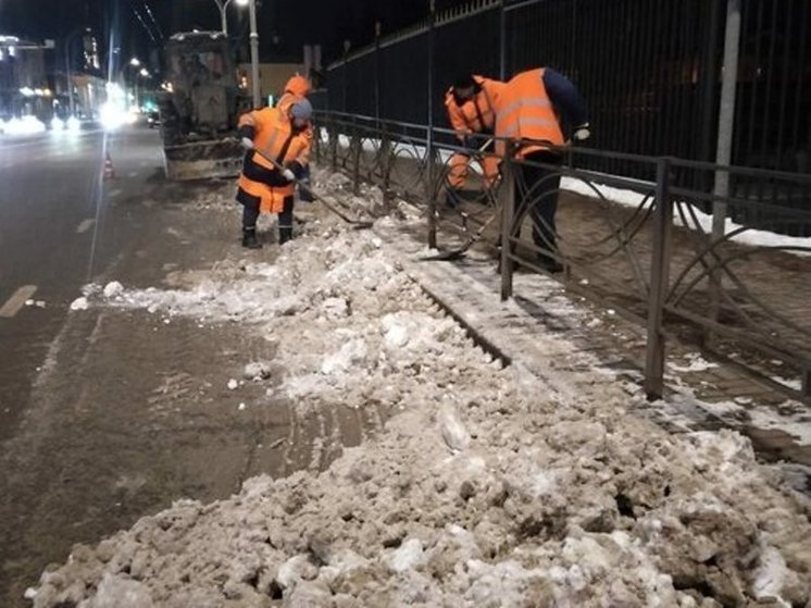 В Тамбове за ночь 24 ноября вывезли 46 КамАзов снега