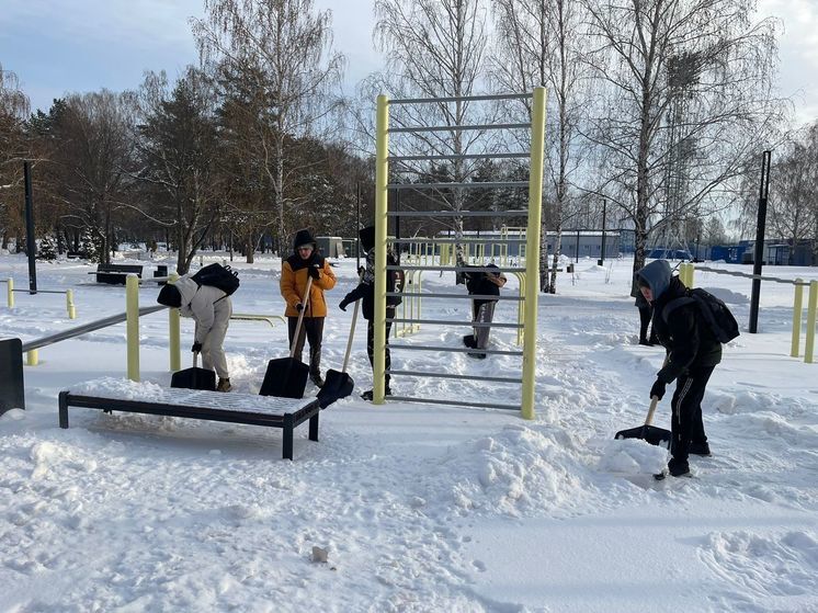 Студенты и школьники Набережных Челнов вышли на уборку снега