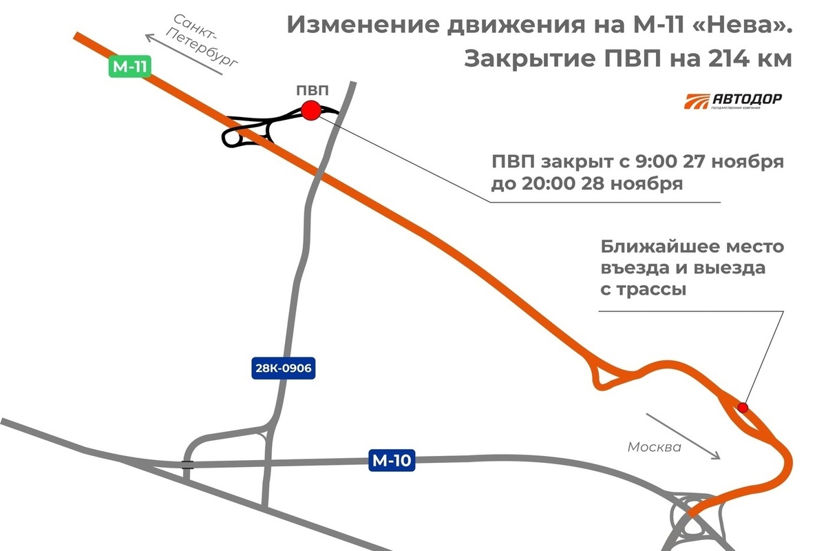 Когда откроют объезд твери по м11. Схема трассы м11 с ПВП на карте.