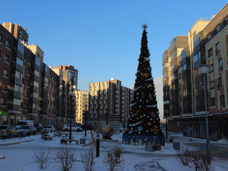 В Красноярске установят 10 новогодних елок и ледовых городков