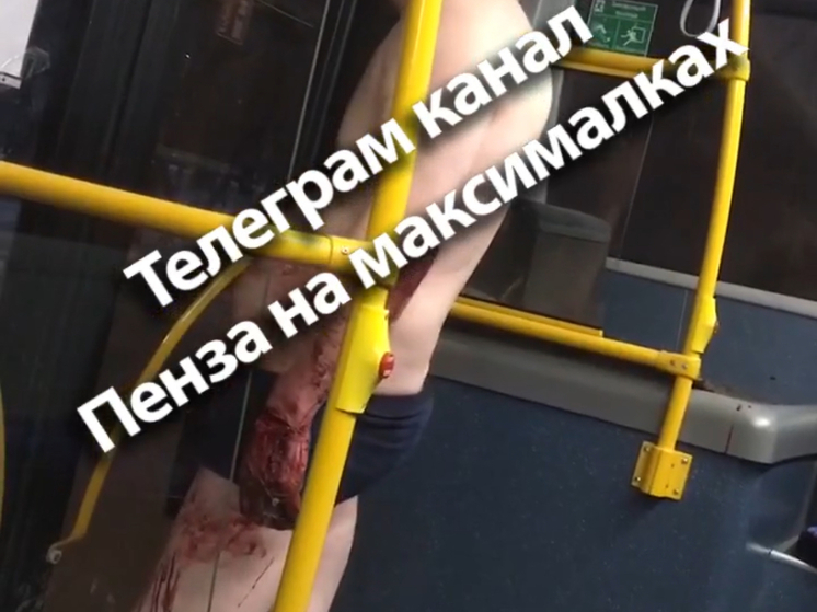 В пензенском автобусе заметили обнаженного пассажира в крови
