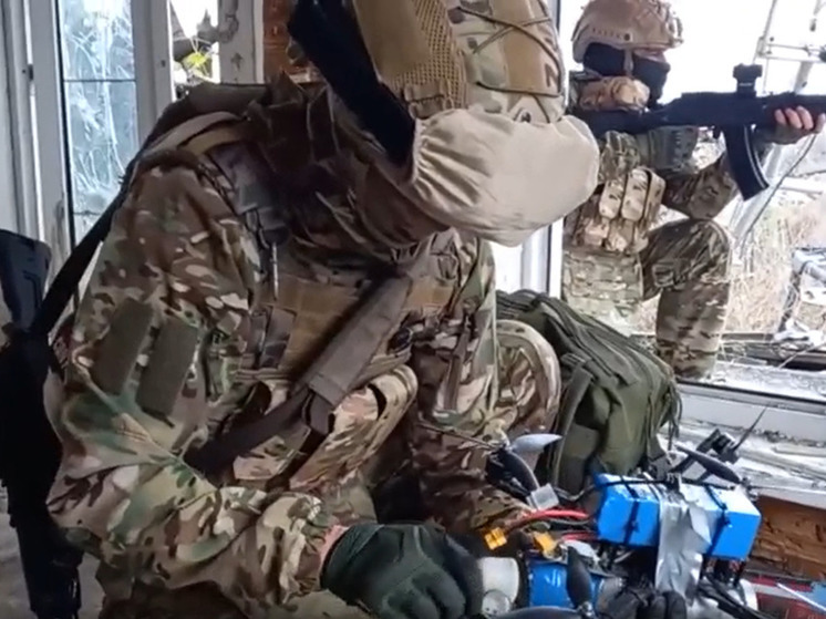 Тульские бойцы используют FPV-дроны в зоне СВО под Бахмутом