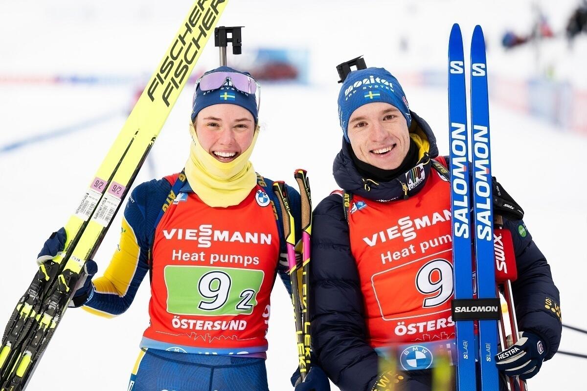 Самуэльссон и Ханна Эберг выиграли сингл-микст на 1-м этапе Кубка мира