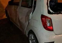 В разнесенном автомобиле ехала пара с сыном

