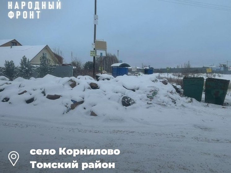 Жители томского села Корнилово вывозят мусор за свой счет