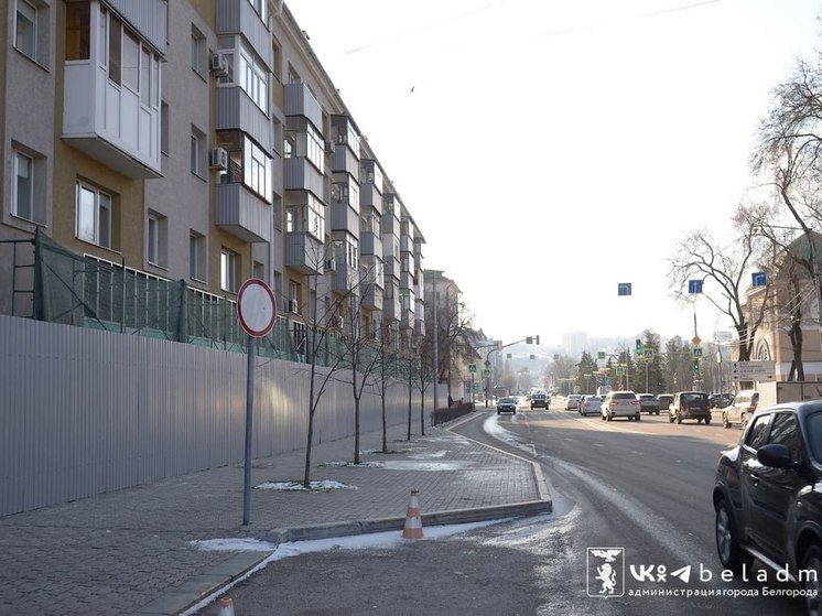 В Белгороде на улице Попова у дома № 12 перекроют движение по пешеходному маршруту