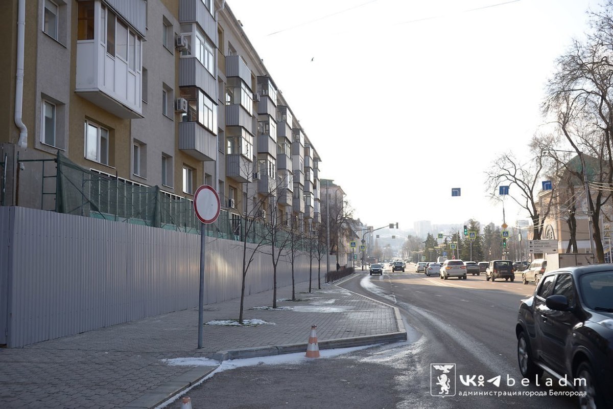 В Белгороде на улице Попова у дома № 12 перекроют движение по пешеходному маршруту