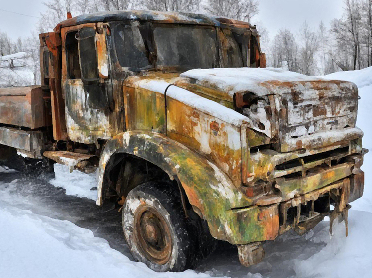 Разозлившаяся жительница Камчатки облила чужой грузовик краской