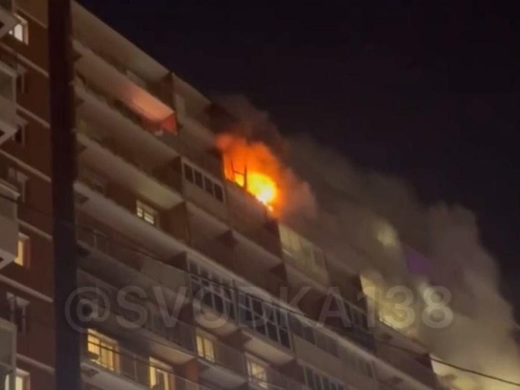В Иркутске горела квартира 14-этажки на Пискунова