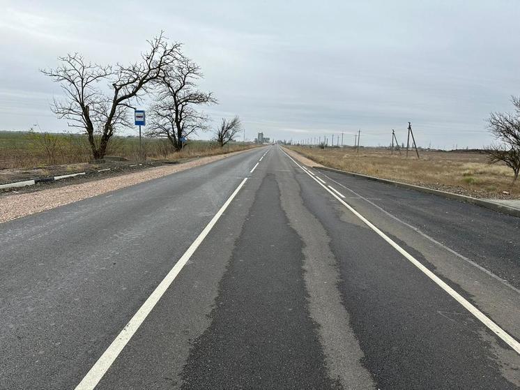 Завершается ремонт автомобильной дороги Черноморское−Воинка