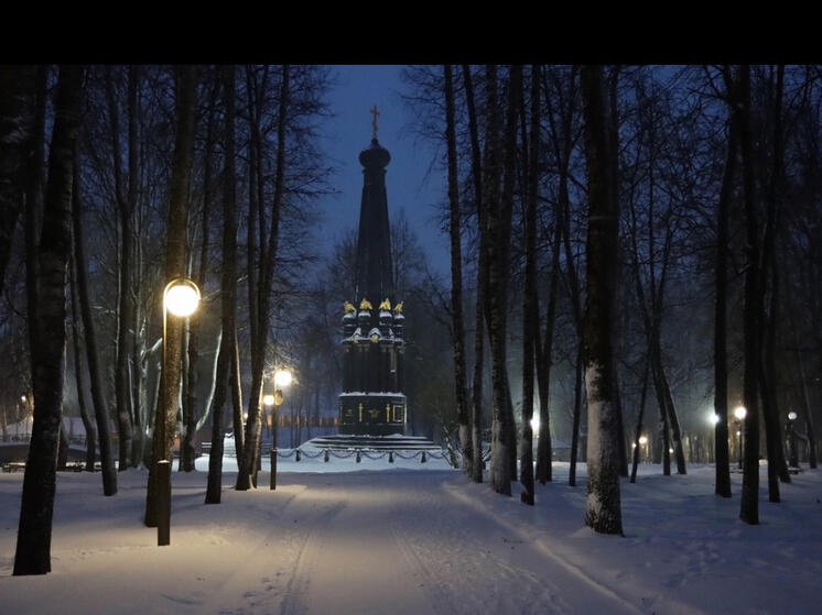 В Лопатинском саду обновили подсветку двух памятников
