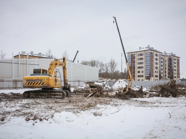 В Рыбинске начали строительство дома, где через год отметят новоселье жители "авариек"