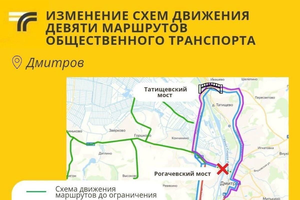 В Дмитрове решили ограничить движение по Рогачевскому мосту - МК Московская  область