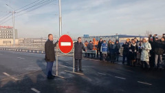 В Барнауле состоялось торжественное открытие движения по путепроводу на проспекте Ленина
