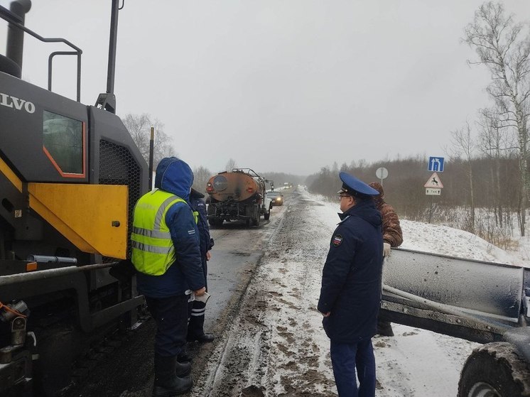 Прокуратура Ярославля проверит, почему асфальт кладут на снег