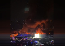Вечером в четверг, 30 ноября, в Ростове-на-Дону начался пожар на городском рынке