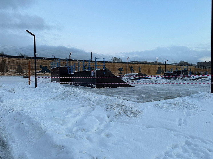 Скейт-парк на Морской набережной Кандалакши закрыли до весны