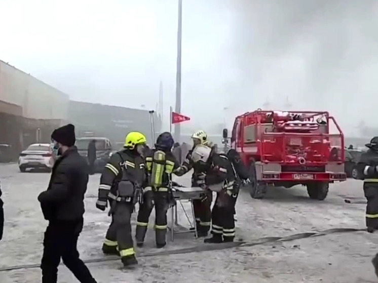 На «Садоводе» в результате пожара пострадал человек