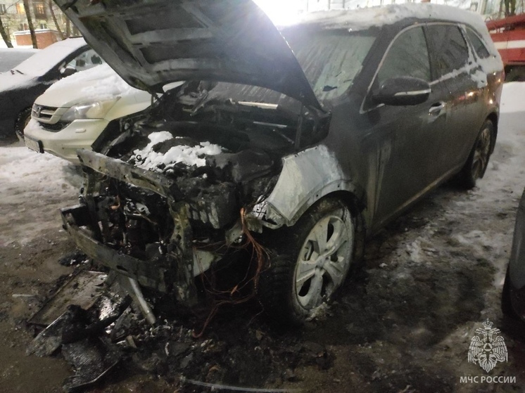Неизвестные подожгли автомобиль в Череповце