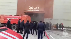 В Москве загорелся рынок "Садовод": видео с места