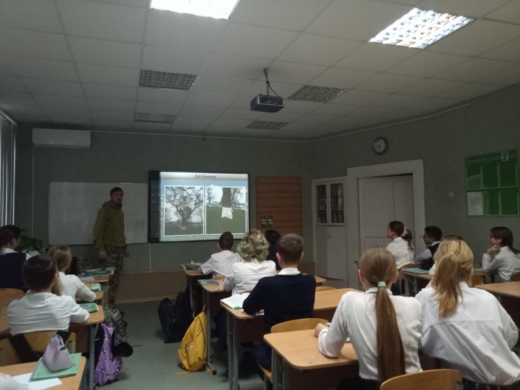 В Крымске школьникам провели экологическое занятие про ООПТ