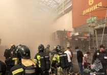 Пресс-служба МЧС РФ сообщает, что площадь пожара на московском рынке «Садовод» увеличилась с 350 до 600 квадратных метров
