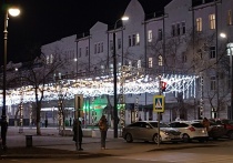 В Оренбурге зажглись первые новогодние огни