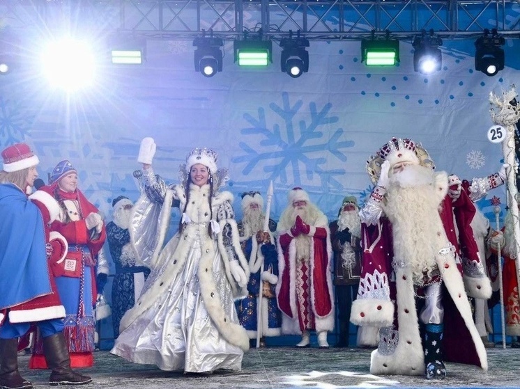 Царевна-лягушка из Ростова приехала на игры Дедов Морозов в Олонце