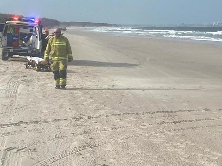 A young man was buried alive in the sand at a popular resort