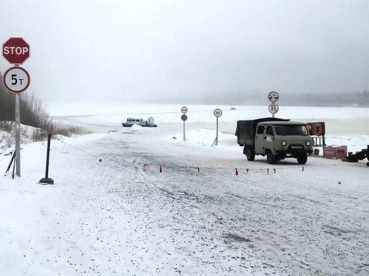 В Мотыгинском районе Красноярского края открыта ледовая переправа